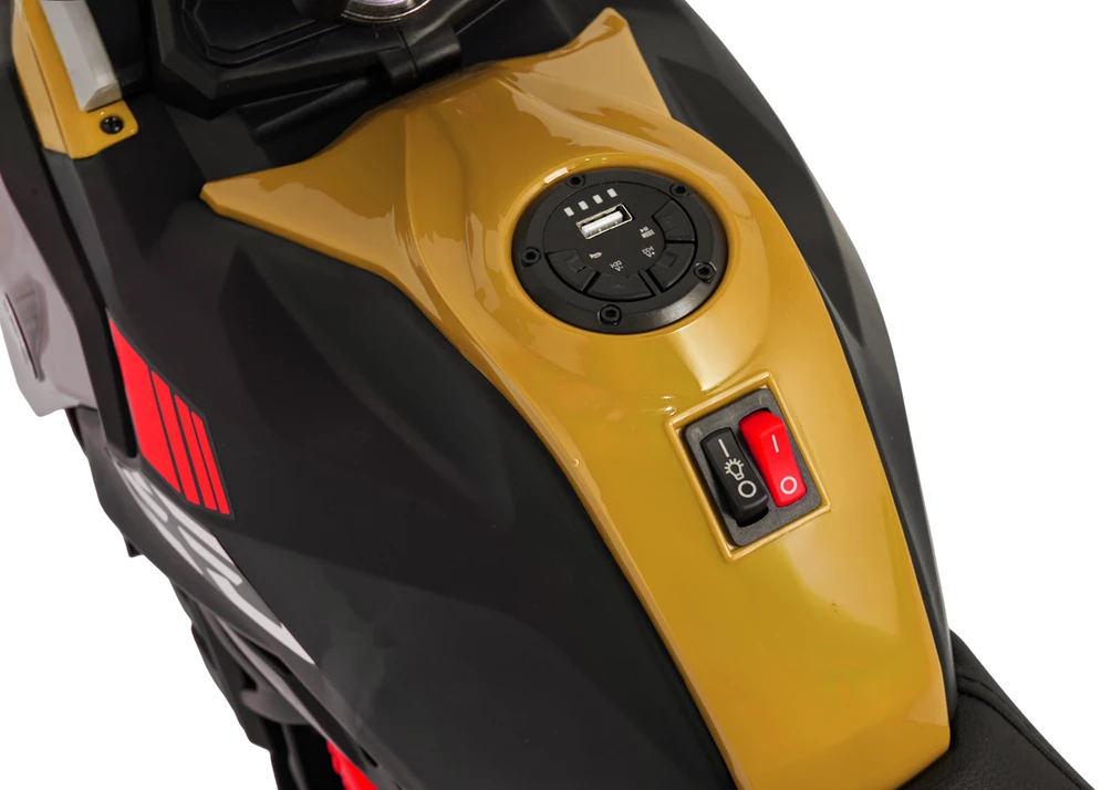 Vaikiškas motociklas BMW G310GS šampano spalvos