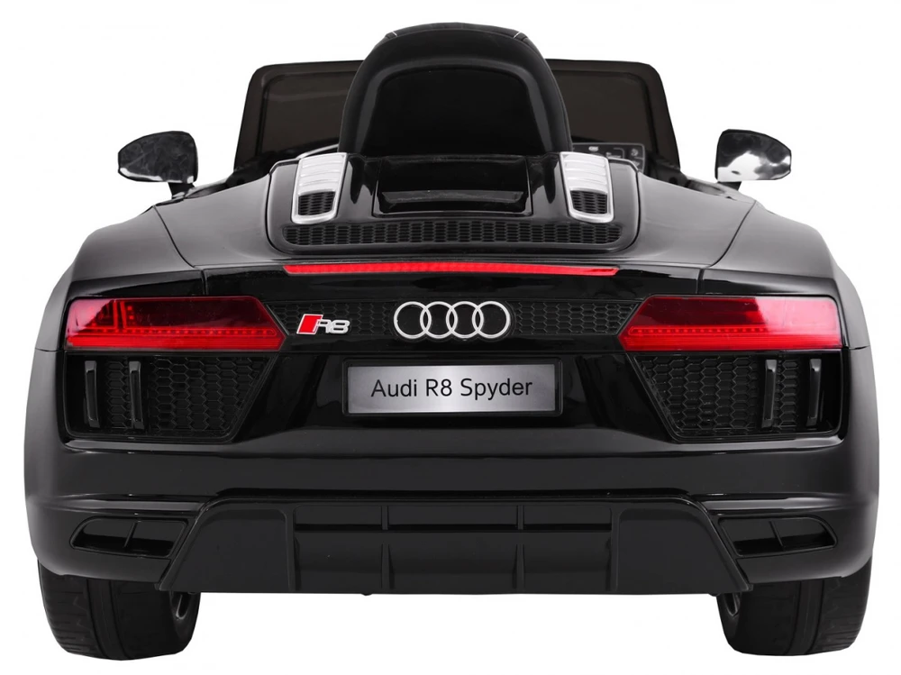 Ramiz Elektromobilis Audi R8 Spyder, juodas