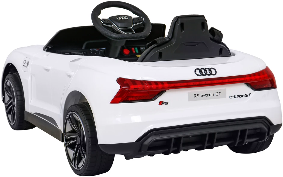 Ramiz Elektrinė mašina vaikams Audi RS E-Tron GT baltos spalvos