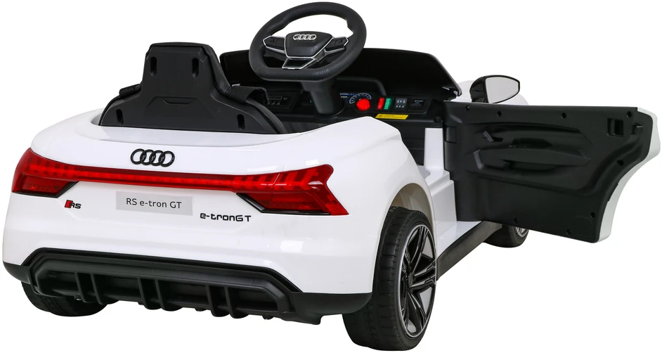 Ramiz Elektrinė mašina vaikams Audi RS E-Tron GT baltos spalvos