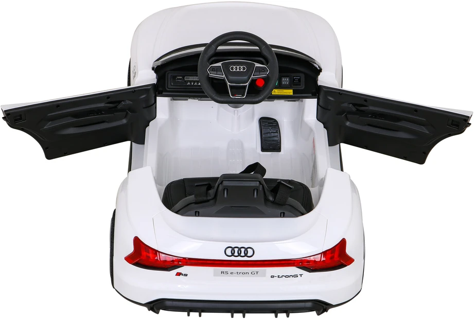 Ramiz Elektrinė mašina vaikams Audi RS E-Tron GT baltos spalvos