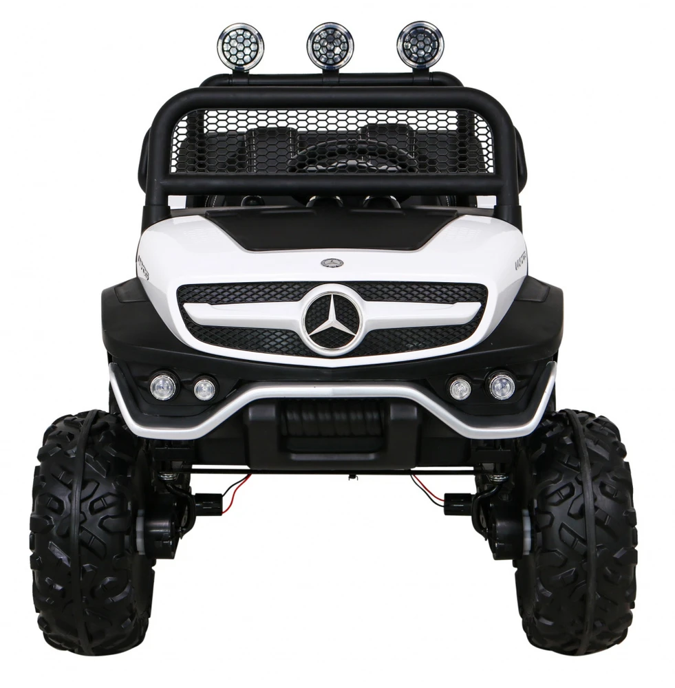 Ramiz Elektromobilis Mercedes Benz Unimog 4x4, Baltas