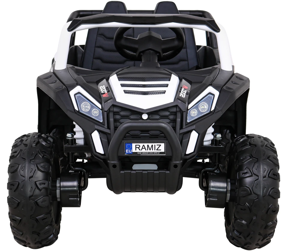 Ramiz Elektromobilis Buggy UTV Racing 4x4 baltas, vienvietis