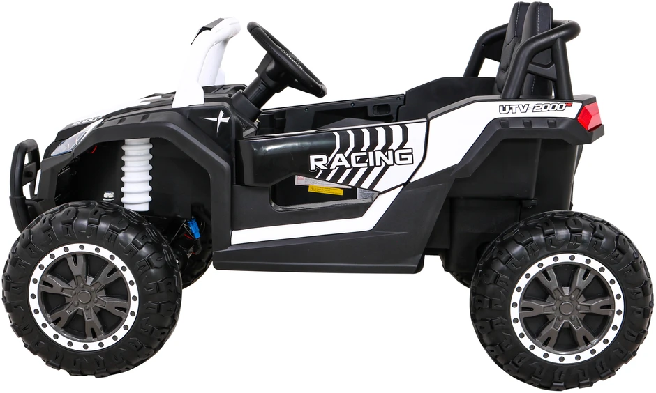 Ramiz Elektromobilis Buggy UTV Racing 4x4 baltas, vienvietis