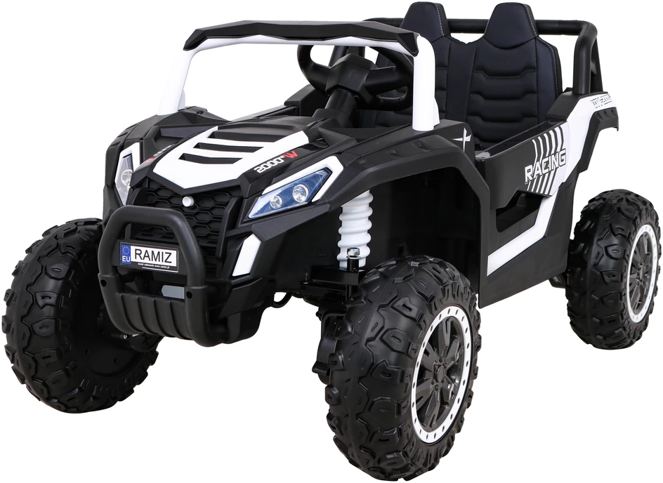 Ramiz Elektromobilis Buggy UTV Racing 4x4 baltas, vienvietis
