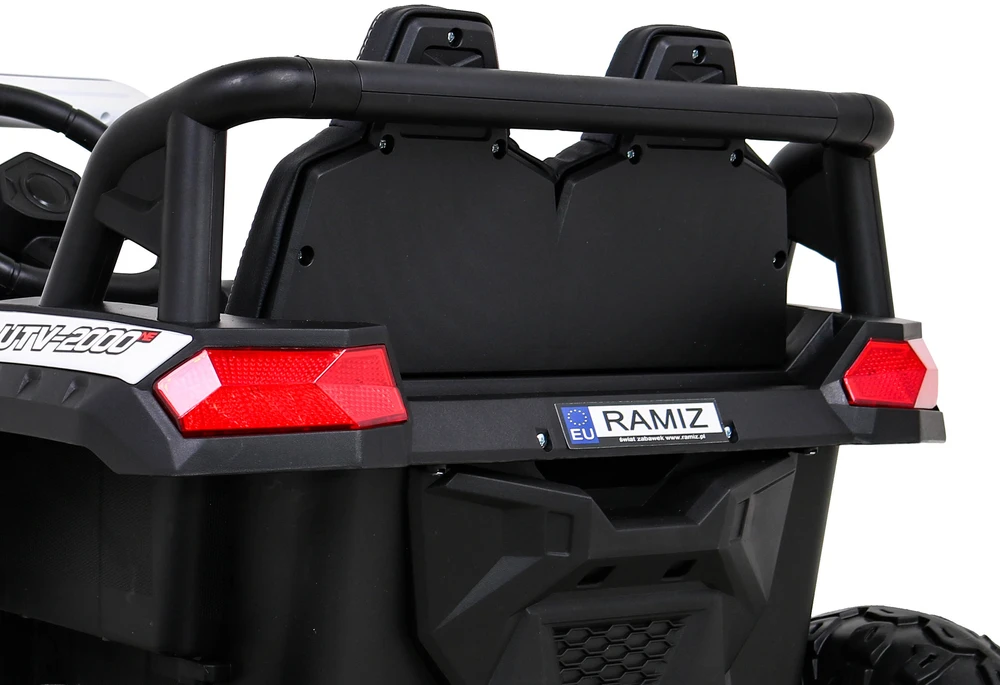Ramiz Elektromobilis Buggy UTV Racing 4x4 baltas, vienvietis
