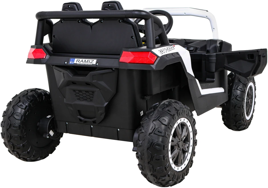Ramiz Elektromobilis Buggy UTV Racing 4x4 baltas, vienvietis