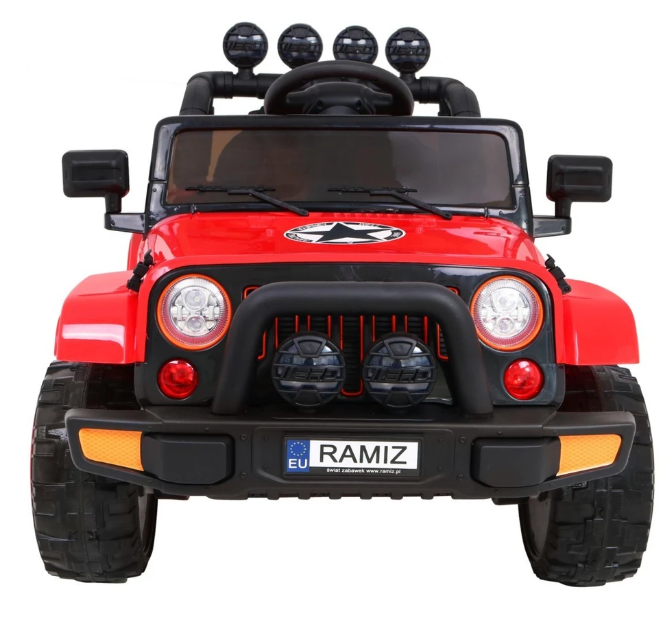 Ramiz Elektromobilis Full Time 4WD 4x4, Raudona