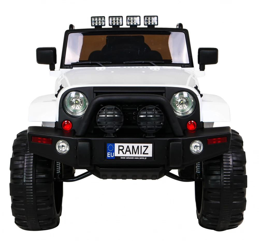 Ramiz Elektromobilis Jeep All Terrain, baltas