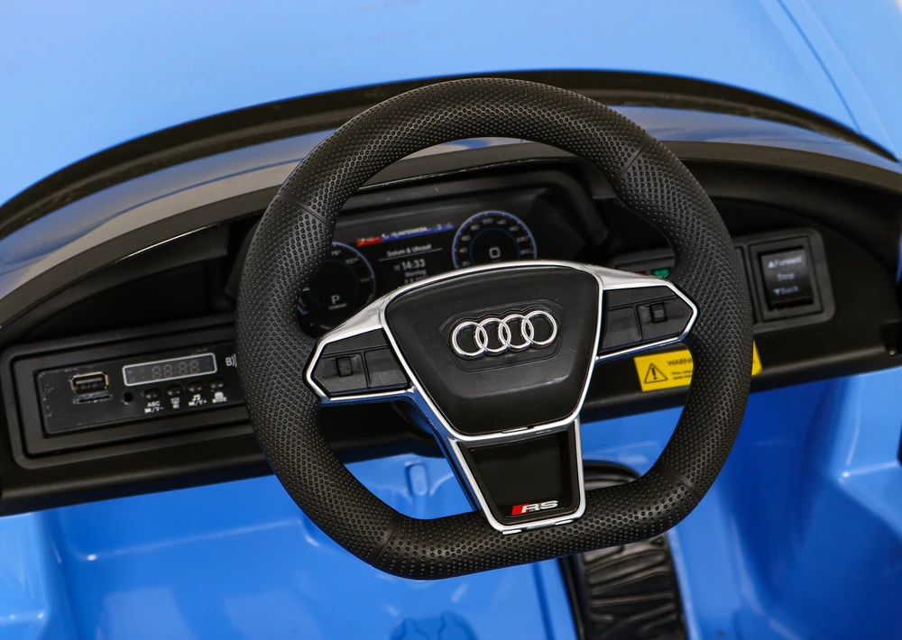 Ramiz Elektrinė mašina vaikams Audi RS E-Tron GT mėlynos spalvos