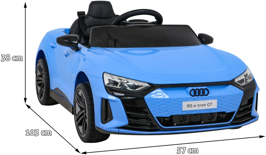 Ramiz Elektrinė mašina vaikams Audi RS E-Tron GT mėlynos spalvos