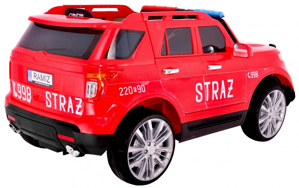 Ramiz Elektromobilis Fire Brigade + sirenos + megafonas