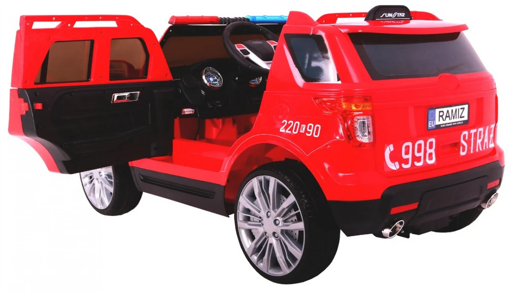 Ramiz Elektromobilis Fire Brigade + sirenos + megafonas