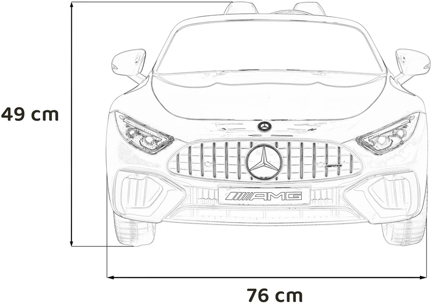 Triton Važiuoklė Mercedes Benz AMG SL63 Raudona