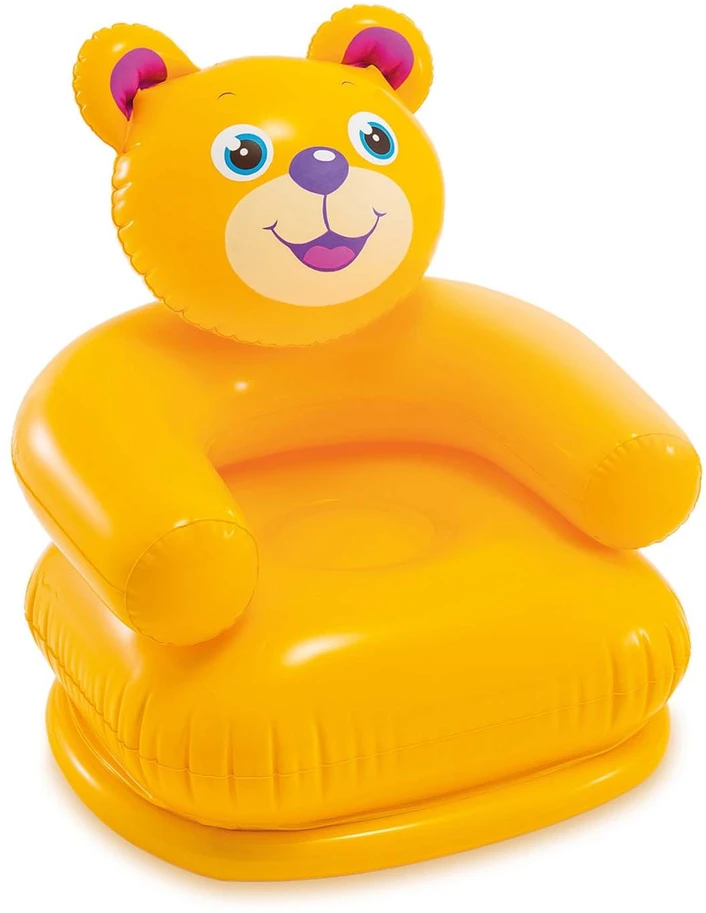 Vaikiškas pripučiamas fotelis Intex „Wesołe Zwierzęta“ 65 x 64 cm, meškiukas