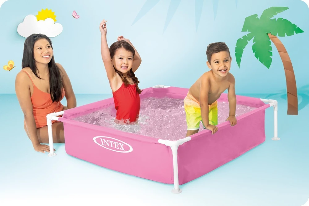 Surenkamas baseinas INTEX Mini Frame, 122x122x30cm žalias 57172NP