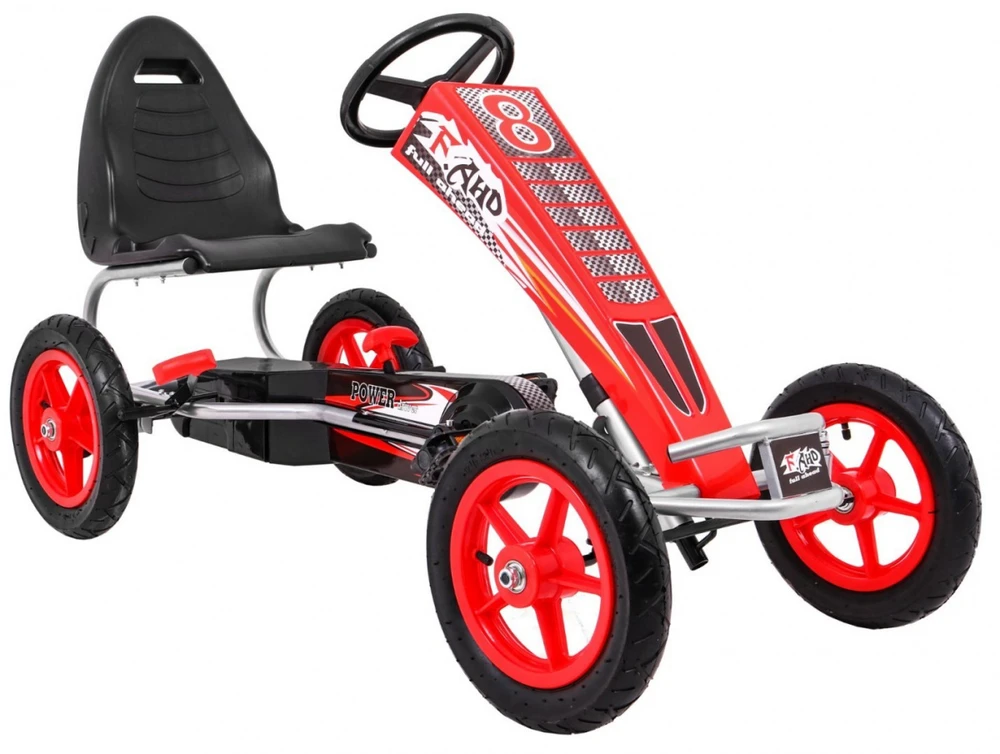 Minamas kartingas Full Ahead AIR, raudonas