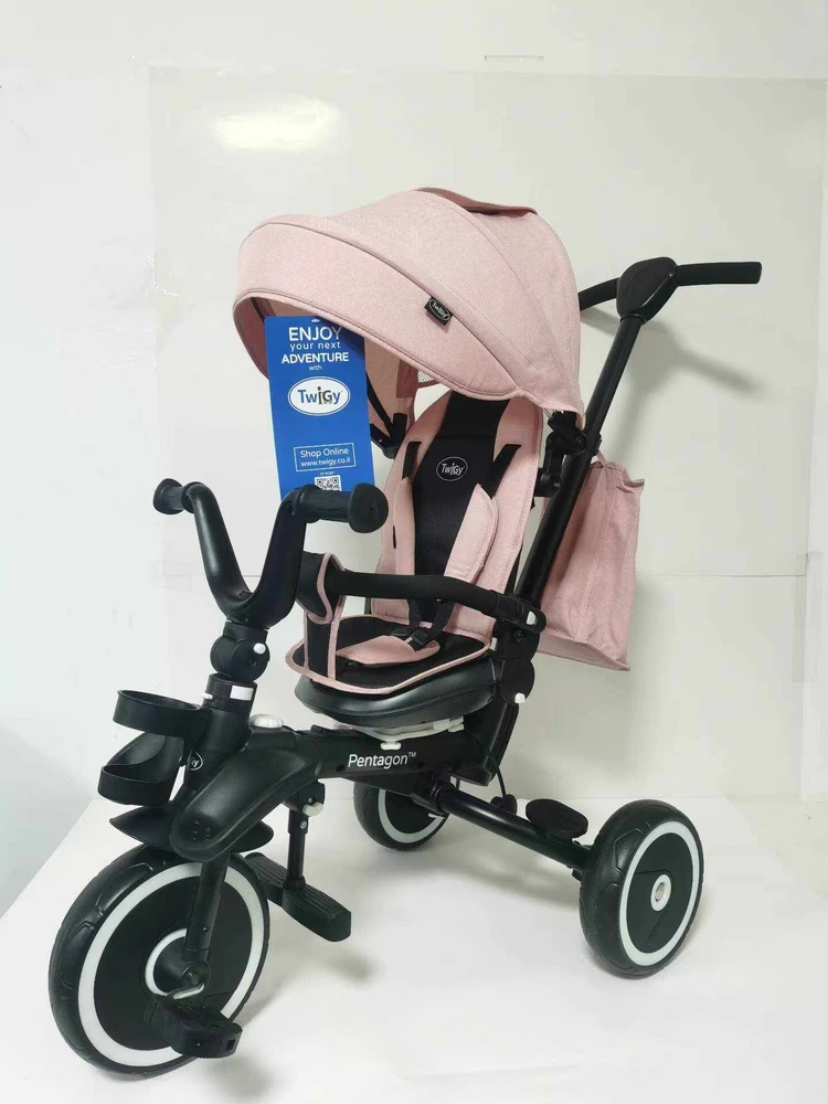 Sun Baby RIDER Rožinis SPORTRIKE triratis