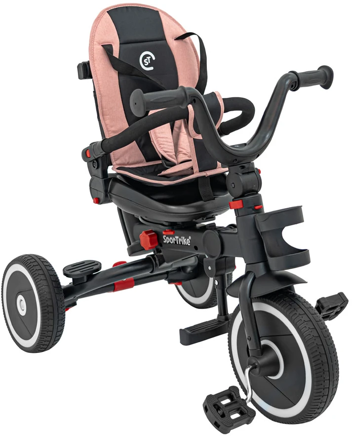 Sun Baby RIDER Rožinis SPORTRIKE triratis