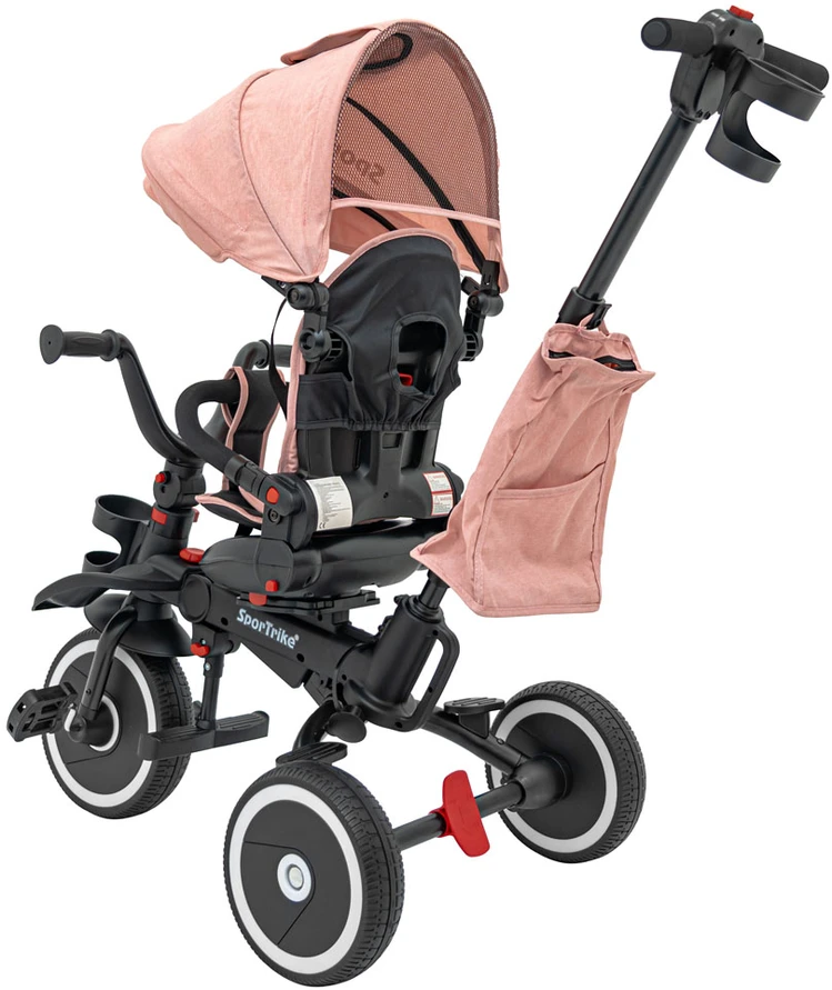 Sun Baby RIDER Rožinis SPORTRIKE triratis