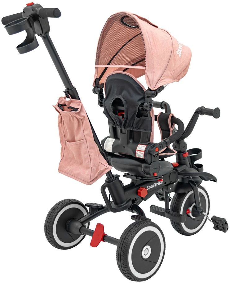 Sun Baby RIDER Rožinis SPORTRIKE triratis