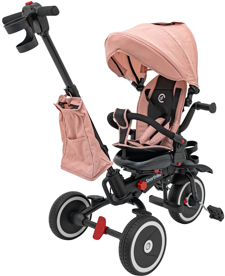 Sun Baby RIDER Rožinis SPORTRIKE triratis