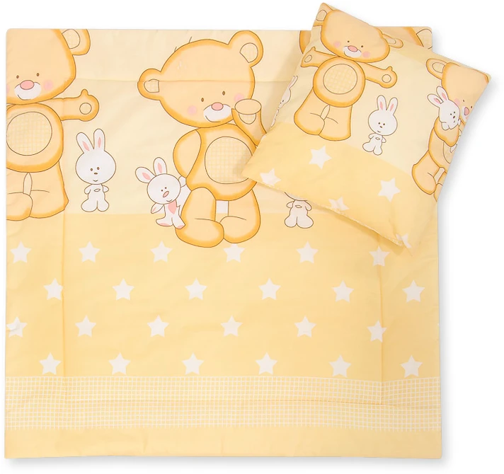 Bobono Patalynės komplektas kūdikiui Cuddly Teddy Bear – jaukumui ir saldžiam miegui.