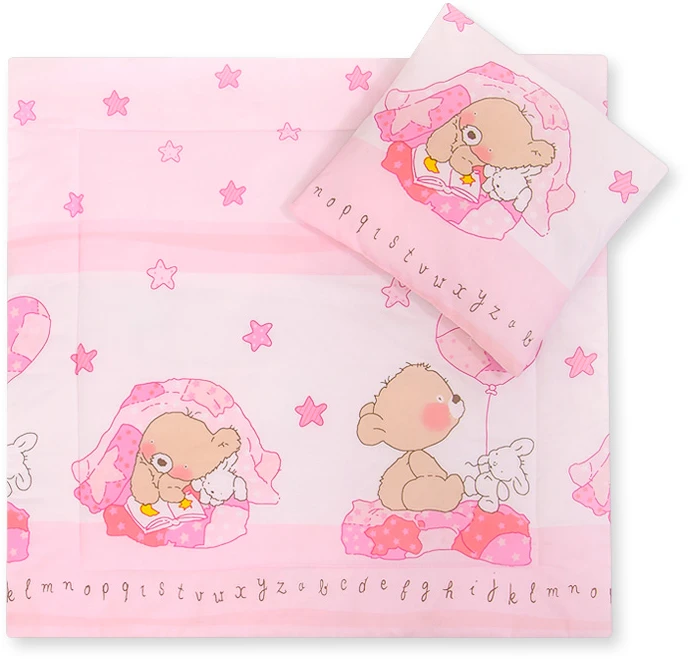 Bobono Patalynės komplektas kūdikiui Teddy Bear Pram – jaukumui ir saldiems sapnams.