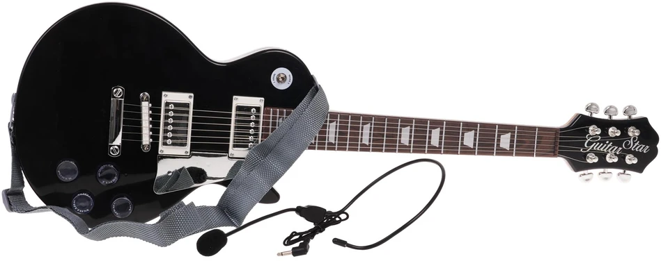 Relacart Vaikų gitaros ir mikrofono rinkinys juodas