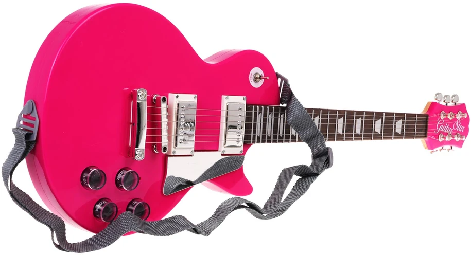 Lean Sport Vaikų gitaros ir mikrofono rinkinys rožinis