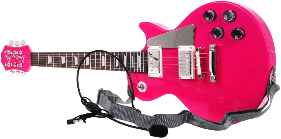 Lean Sport Vaikų gitaros ir mikrofono rinkinys rožinis