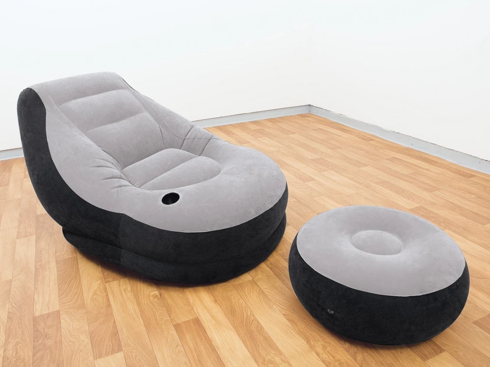 Fotelis Pripučiama kedė su pufu INTEX Ultra Lounge 102x137x76cm, 64x28cm