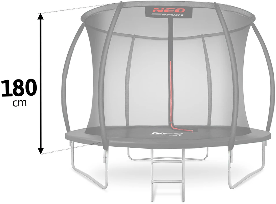 Vidinė tinklinė apsauga batutui Neo-Sport 252 cm (8 ft), 6 polių