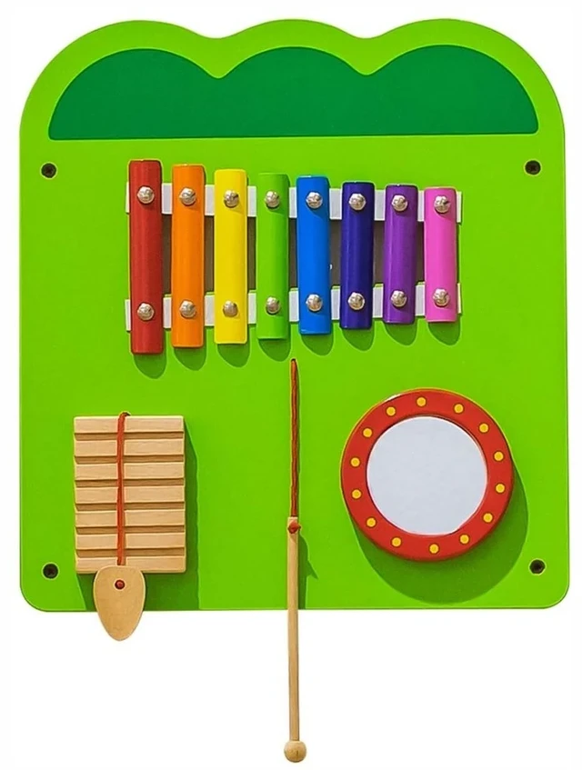 Viga Toys Edukacinis Sensorinis Krokodilas Viga Sensory