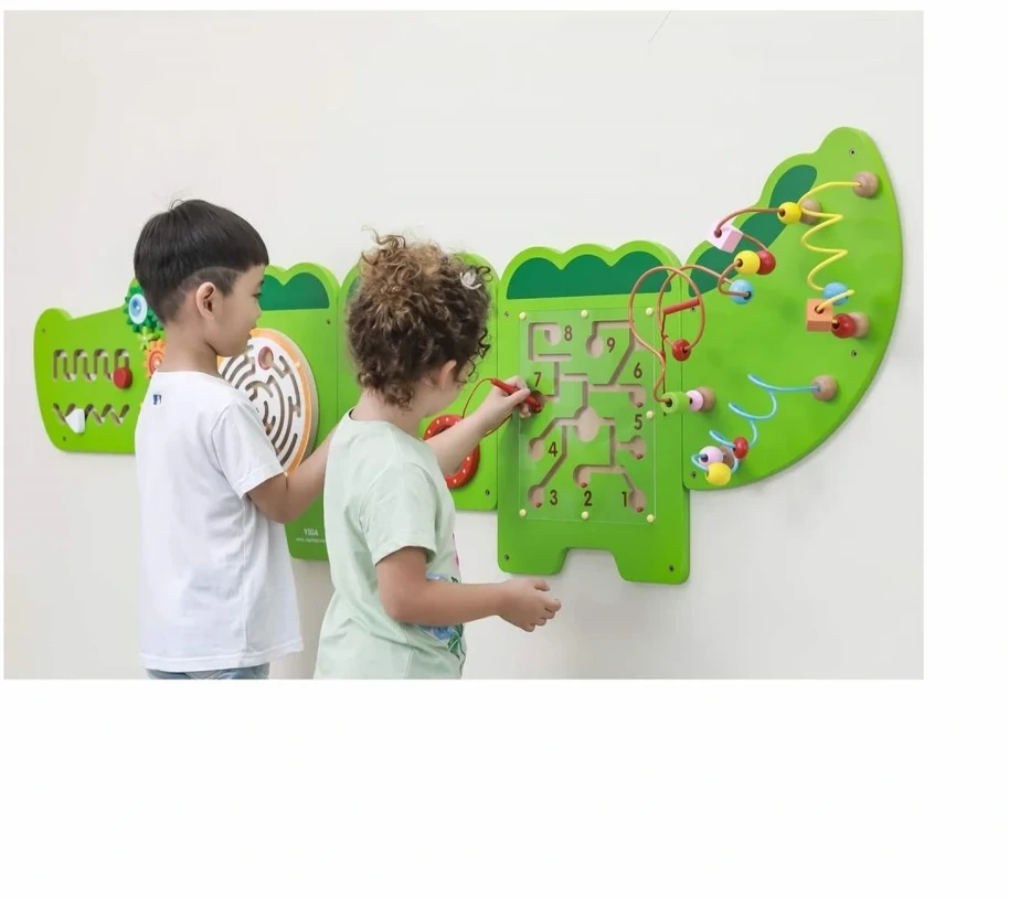 Viga Toys Edukacinis Sensorinis Krokodilas Viga Sensory