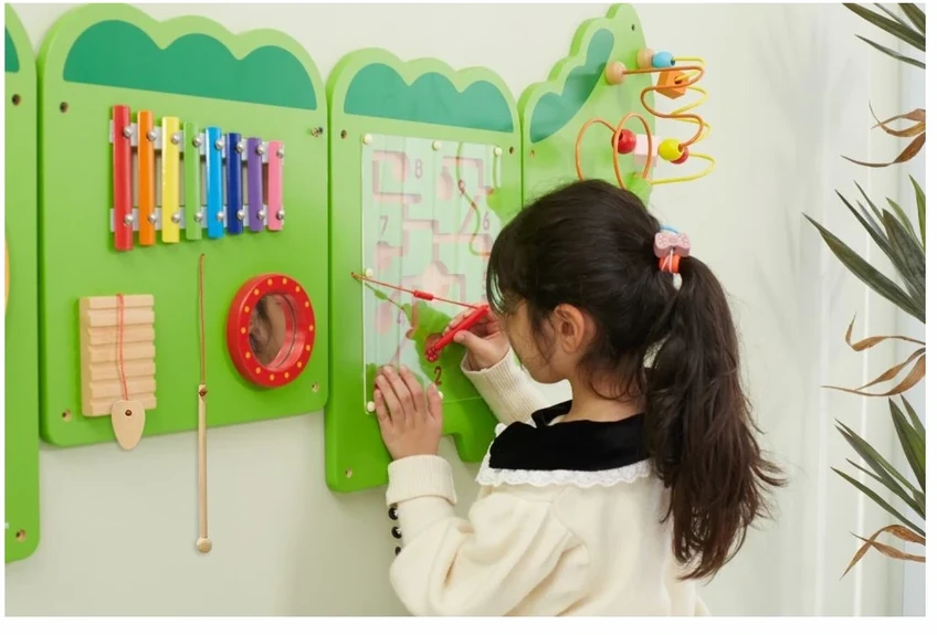 Viga Toys Edukacinis Sensorinis Krokodilas Viga Sensory