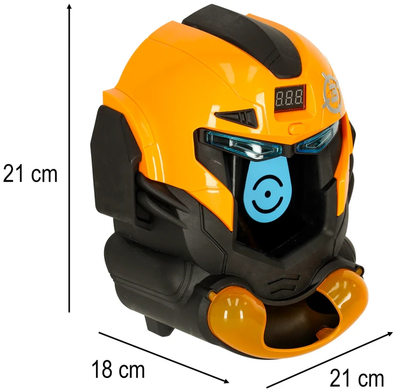 Tikslinio šaudymo roboto galvos arcade žaidimo rinkinys pistoletas + kamuoliukai