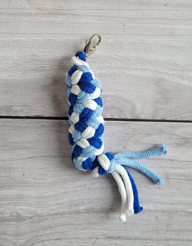 Super Hobby Horse Pavadėlis hobi arkliukui dvigubas – mėlynas/baltas