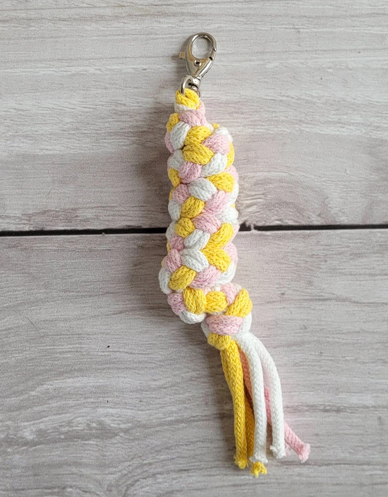 Super Hobby Horse Pavadėlis hobi arkliukui, dvigubas, šviesiai rožinis/geltonas/baltas