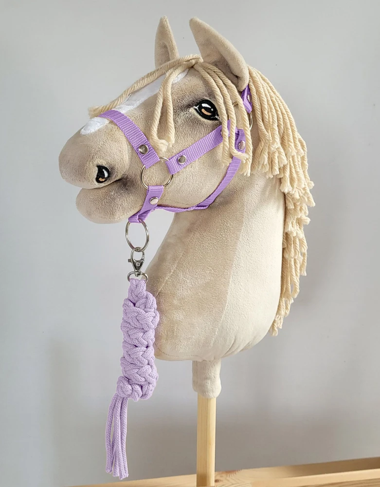 Super Hobby Horse Pavadėlis hobi arkliukui, dviguba virvė, violetinis