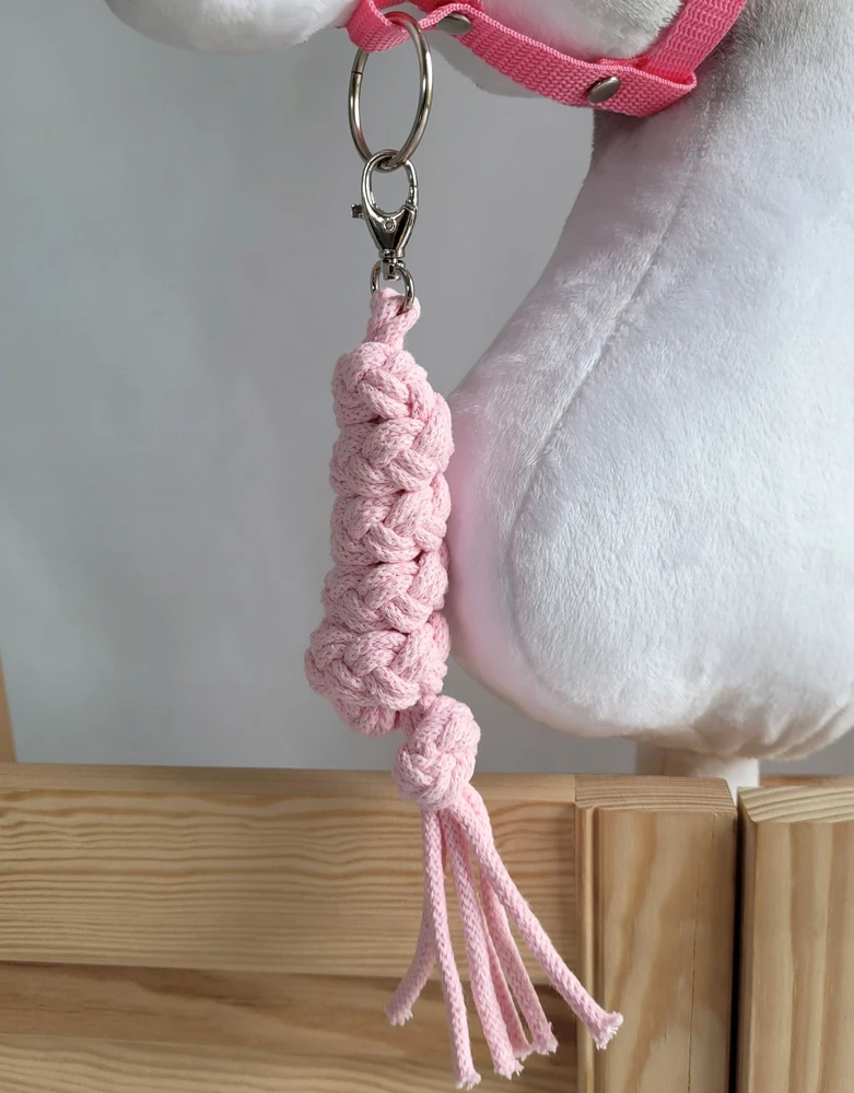 Super Hobby Horse Pavadėlis hobi arkliukui, dviguba virvė, rožinis