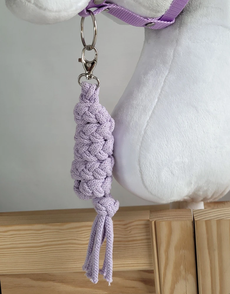 Super Hobby Horse Pavadėlis hobi arkliukui, dviguba virvė, violetinis