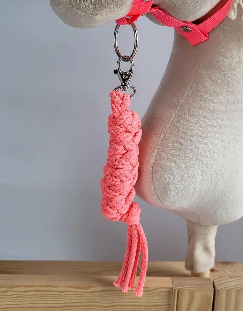 Super Hobby Horse Pavadėlis hobi arkliukui, neoninės rožinės spalvos