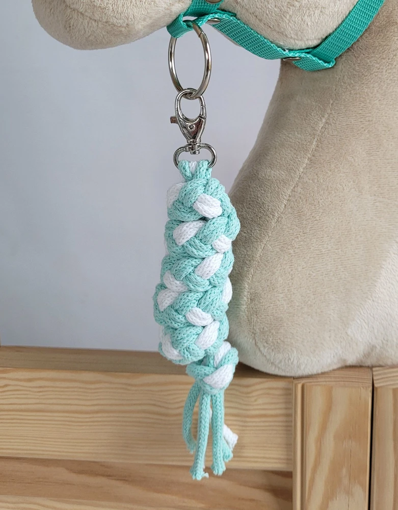 Super Hobby Horse Pavadėlis hobi arkliukui, baltas-mėtų spalvos