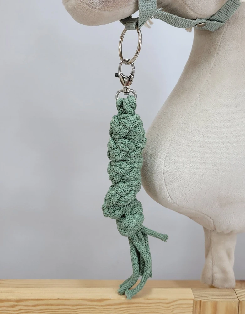 Super Hobby Horse Pavadėlis hobi arkliukui, dviguba virvė, šalavijo spalvos