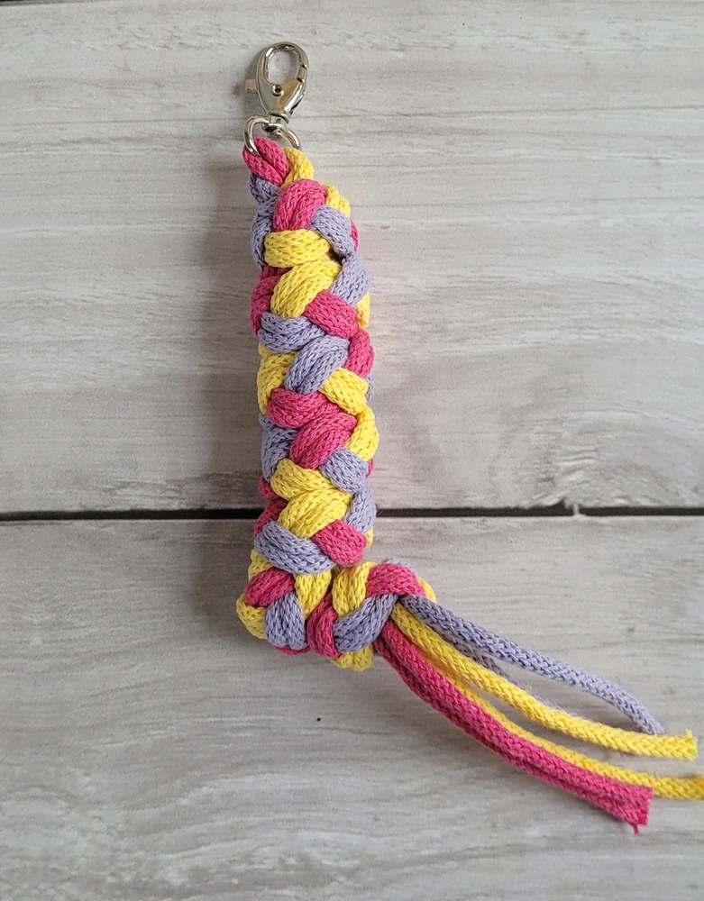 Super Hobby Horse Pavadėlis hobi arkliukui, tamsiai rožinis/violetinis/geltonas