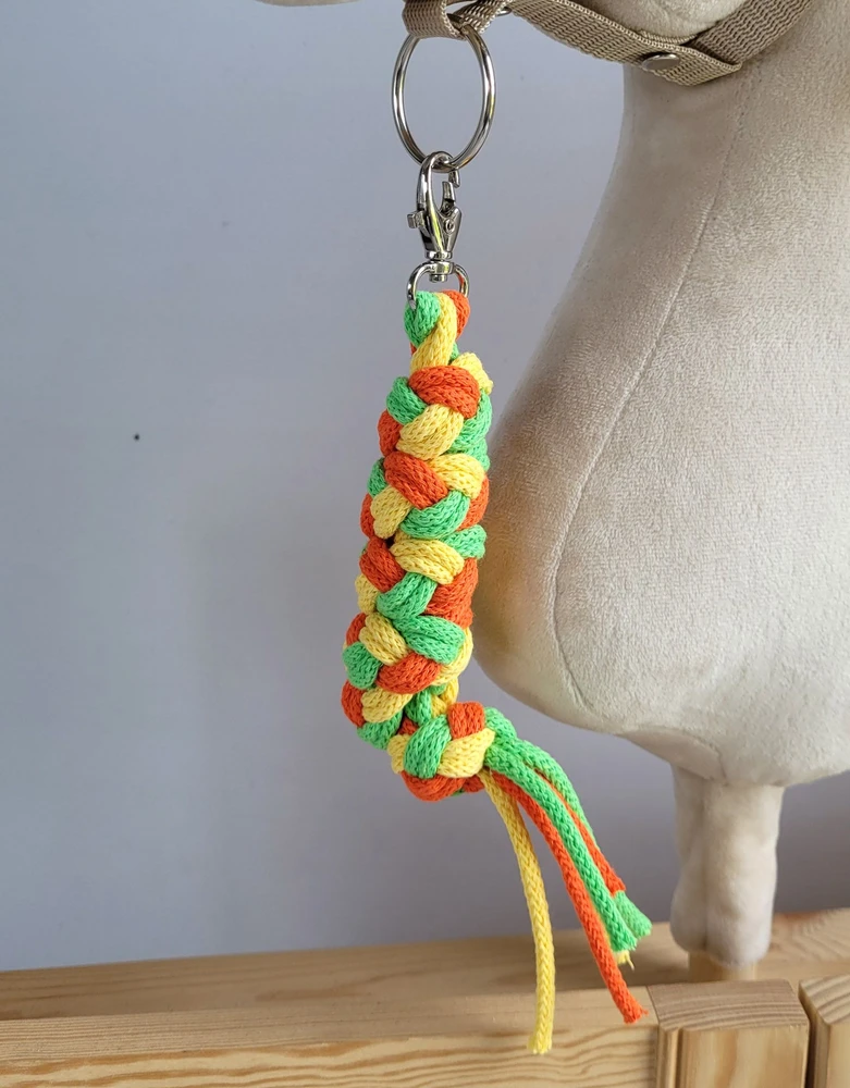 Super Hobby Horse Hobbyhorse pavadėlis dvigubas – geltonas/šviesiai žalias/oranžinis