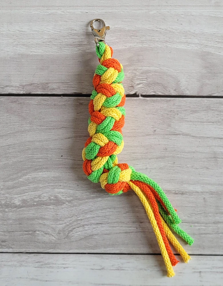 Super Hobby Horse Hobbyhorse pavadėlis dvigubas – geltonas/šviesiai žalias/oranžinis