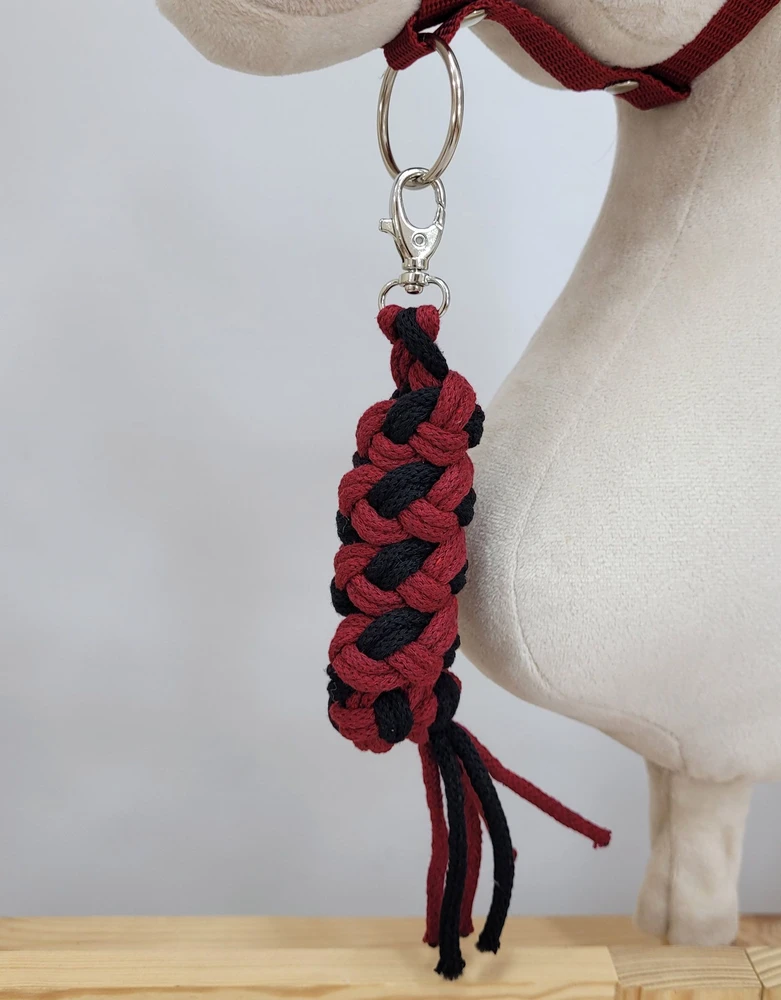 Super Hobby Horse Pavadėlis hobi arkliukui, juodas-burgundiškas