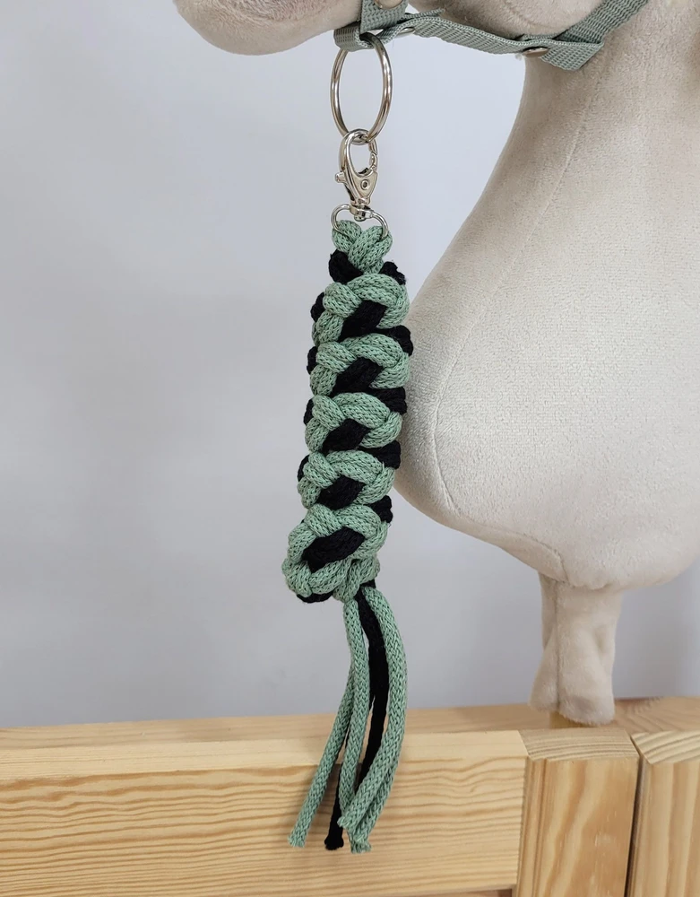 Super Hobby Horse Pavadėlis hobi arkliukui, juodas-žalsvas